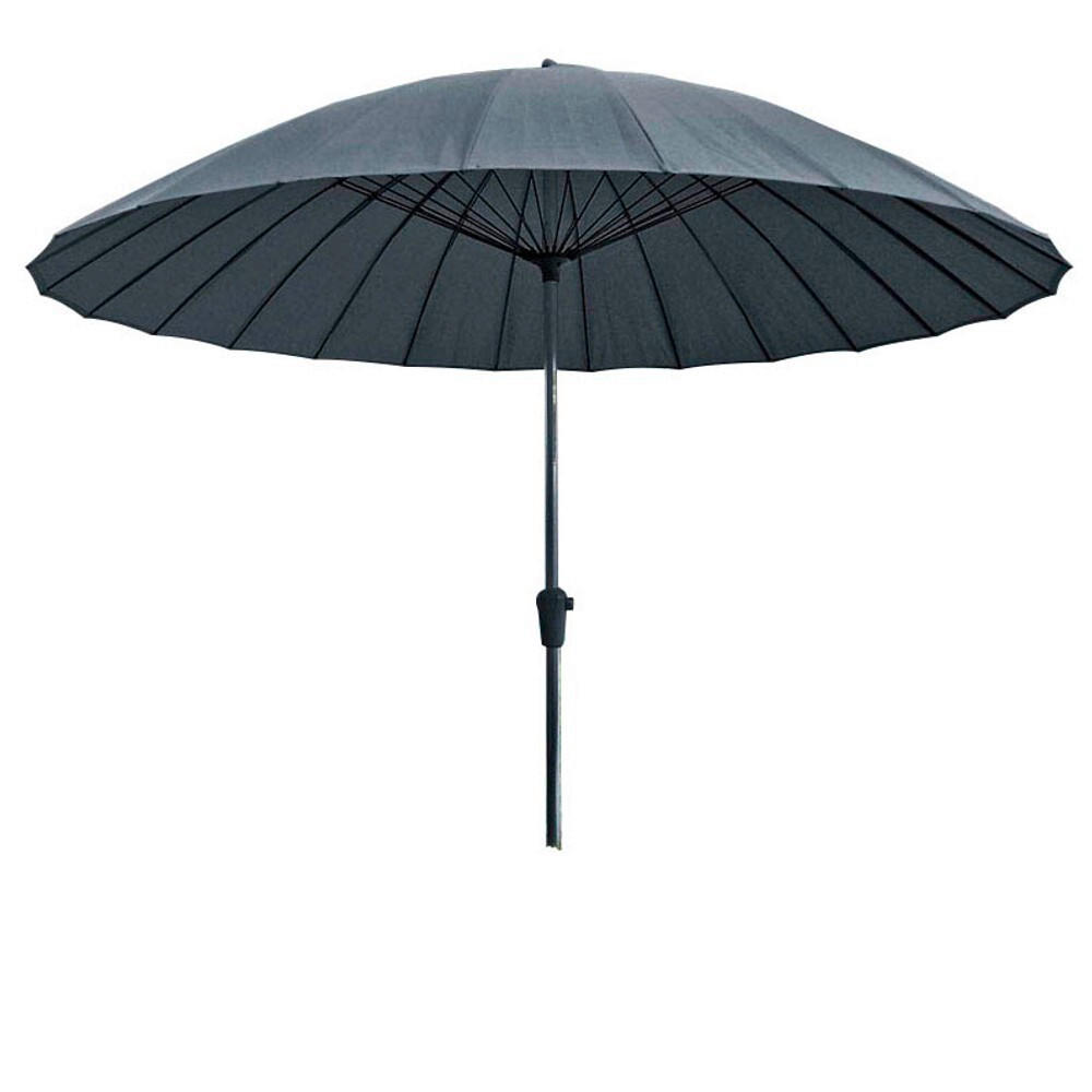 SONNENSCHIRM 260 cm Anthrazit  - Anthrazit/Schwarz, MODERN, Textil/Metall (260/237cm) - Gardenson
