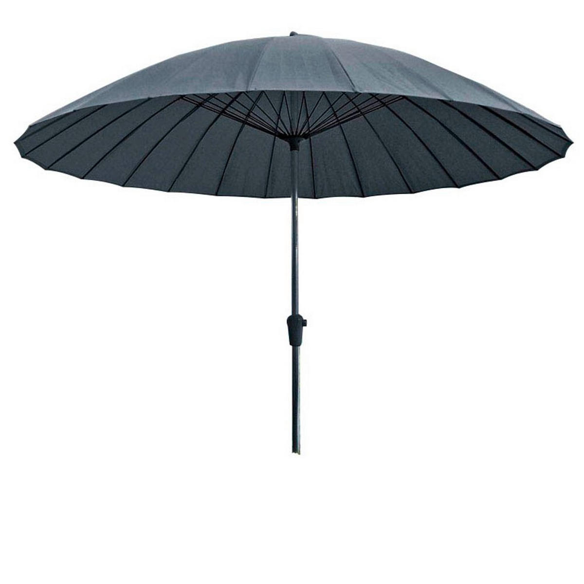 SONNENSCHIRM 260 cm Anthrazit  - Anthrazit/Schwarz, MODERN, Textil/Metall (260/237cm) - Gardenson