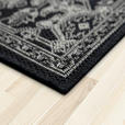 OUTDOORTEPPICH 80/150 cm Plutus Grau, Schwarz  - Schwarz/Grau, Design, Kunststoff (80/150cm) - Novel