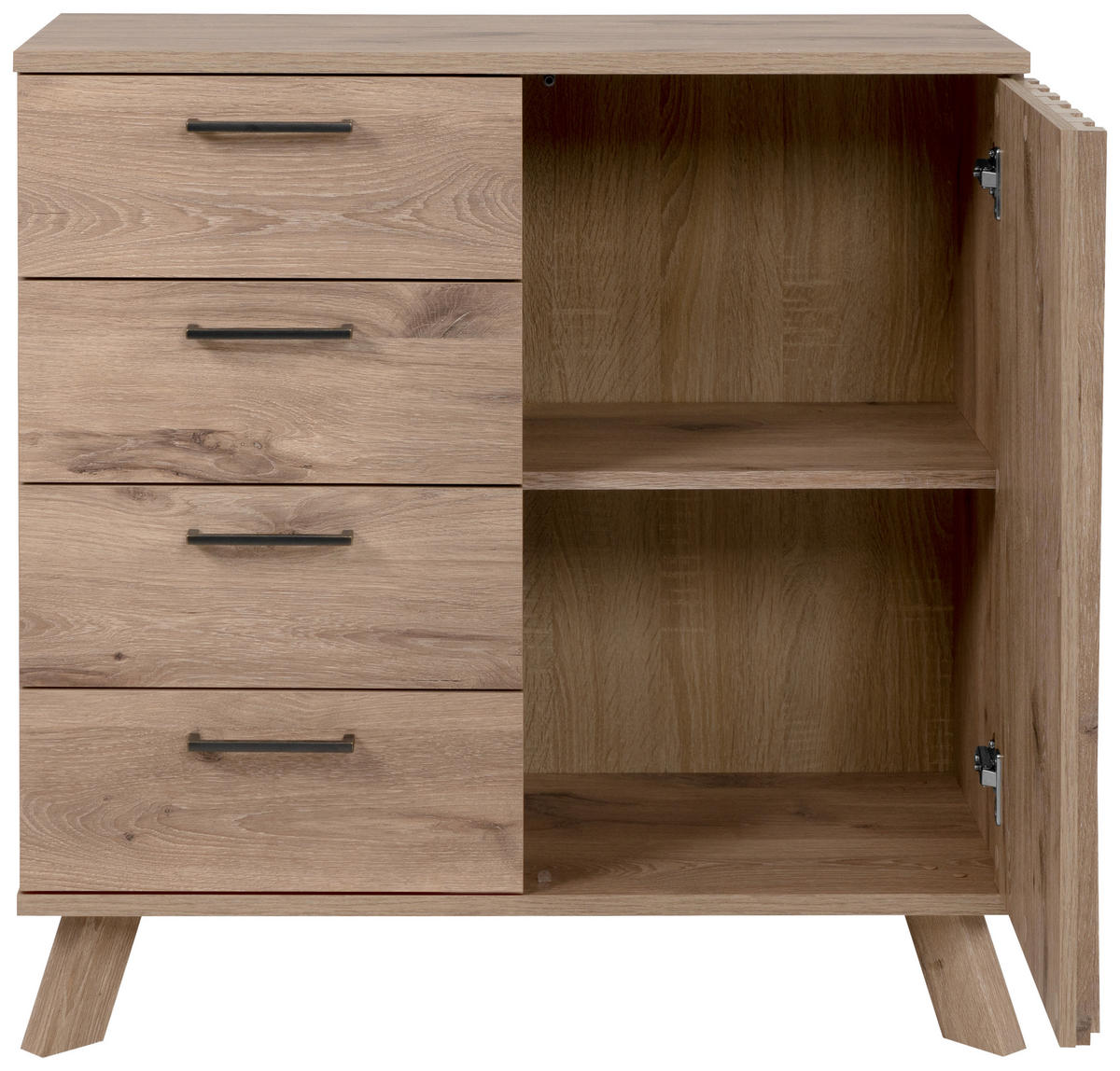KOMMODE  in 84,5/85/40 cm  - Eichefarben, LIFESTYLE, Holzwerkstoff/Metall (84,5/85/40cm) - MID.YOU