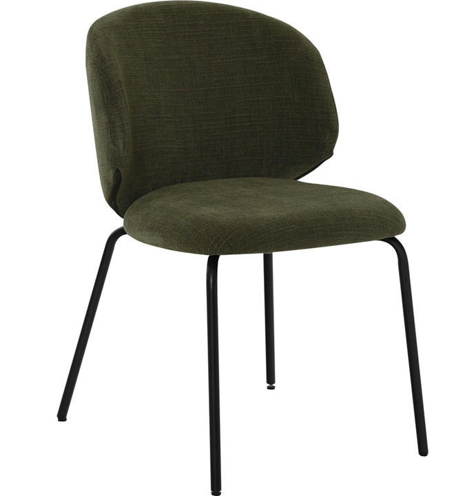 STOL     - grön/svart, Design, metall/trä (60/78,5/50cm) - Best Price