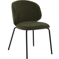 STOL     - grön/svart, Design, metall/trä (60/78,5/50cm) - Best Price