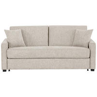 SCHLAFSOFA in Textil Greige  - Greige/Schwarz, Design, Kunststoff/Textil (186/83/100cm) - Livetastic