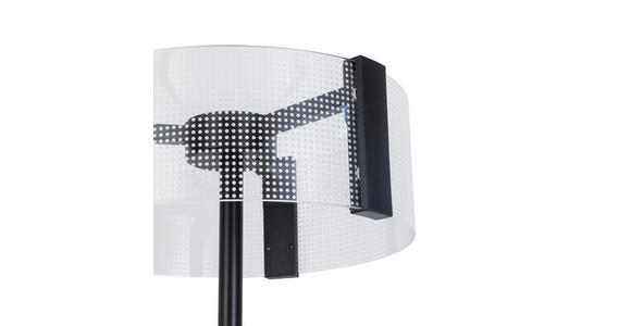 LED-STEHLEUCHTE 40/159 cm    - Transparent/Schwarz, Design, Kunststoff/Metall (40/159cm) - Novel