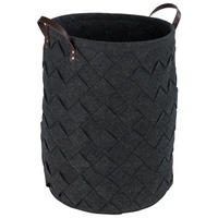 WÄSCHESACK - Schwarz, Basics, Kunststoff (40/60cm) - Wenko