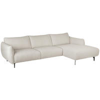 SOFFA i vit  - vit/svart, Design, metall/trä (273/75/162cm) - Pure Home Comfort