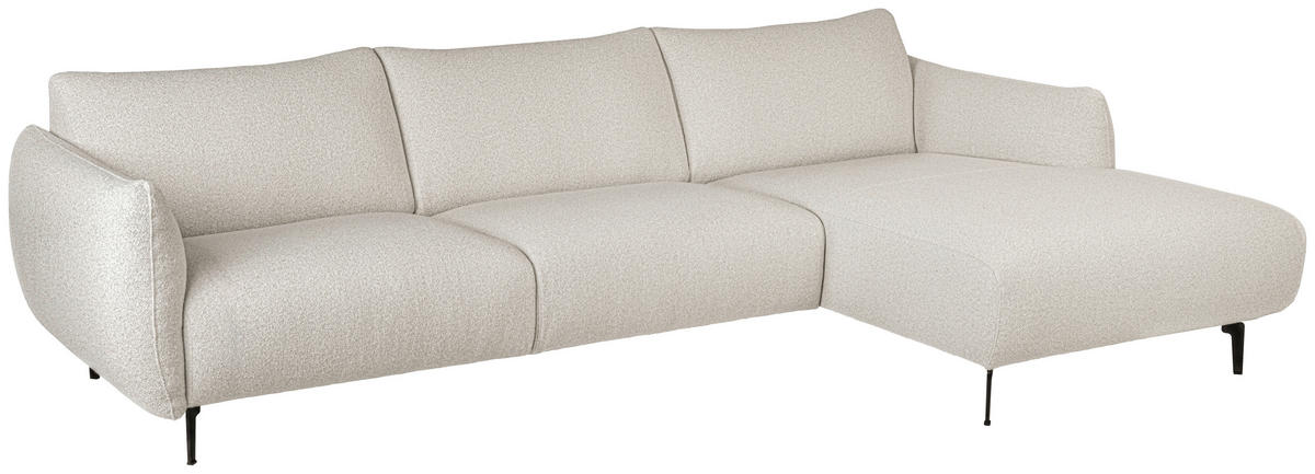 SOFFA i vit  - vit/svart, Design, metall/trä (273/75/162cm) - Pure Home Comfort