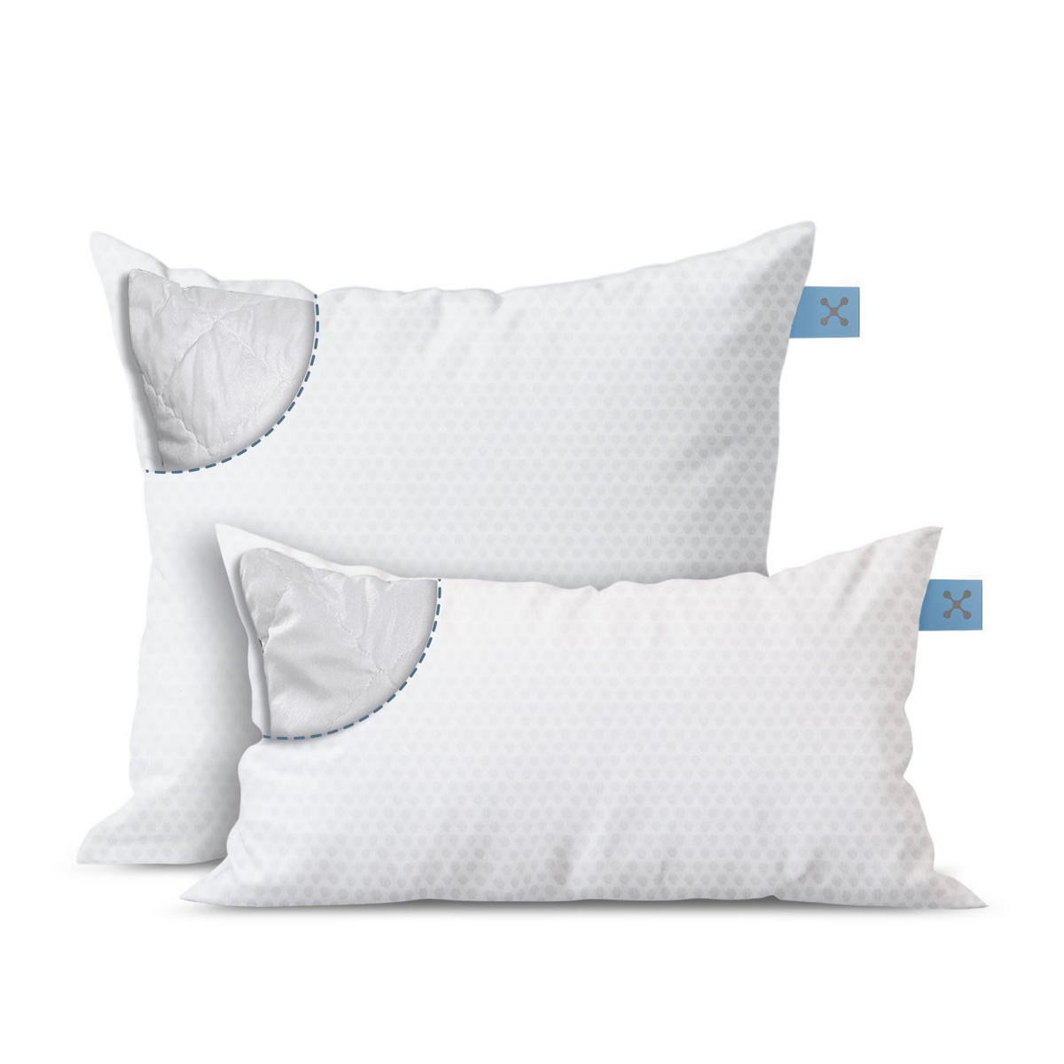 KOPFKISSENBEZUG COOLING 40/80 cm  - Weiß, Basics, Textil (40/80cm) - Smartsleep