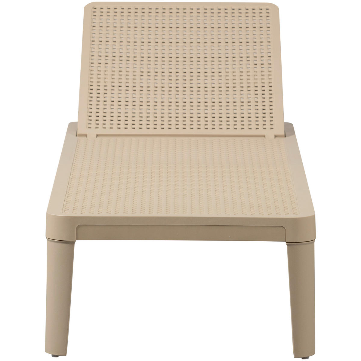 GARTENLIEGE 55/29/191 cm  - Sandfarben, Design, Kunststoff (55/29/191cm) - Livetastic