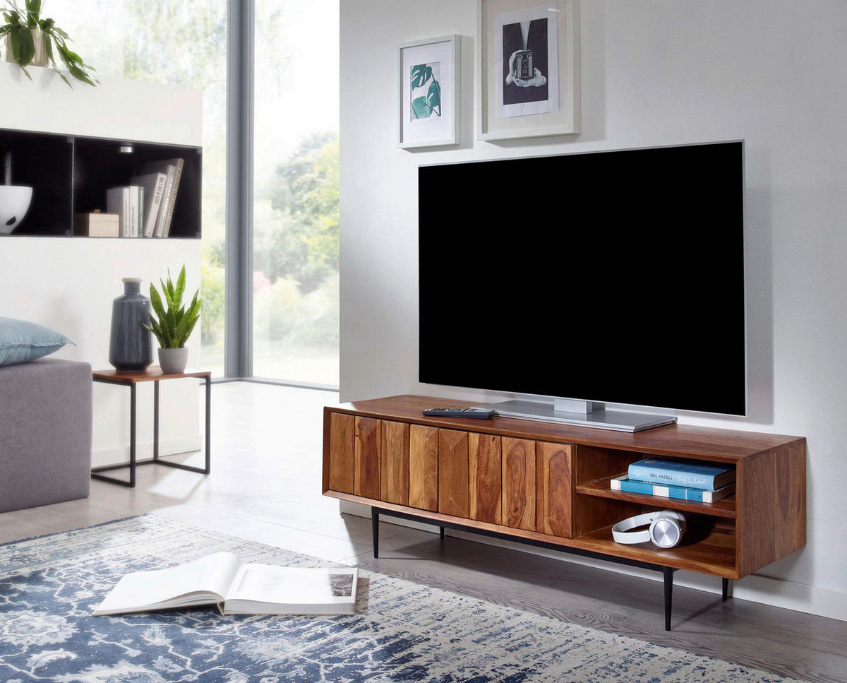 LOWBOARD  in 123/42/35 cm  - Sheeshamfarben, MODERN, Holz (123/42/35cm) - MID.YOU