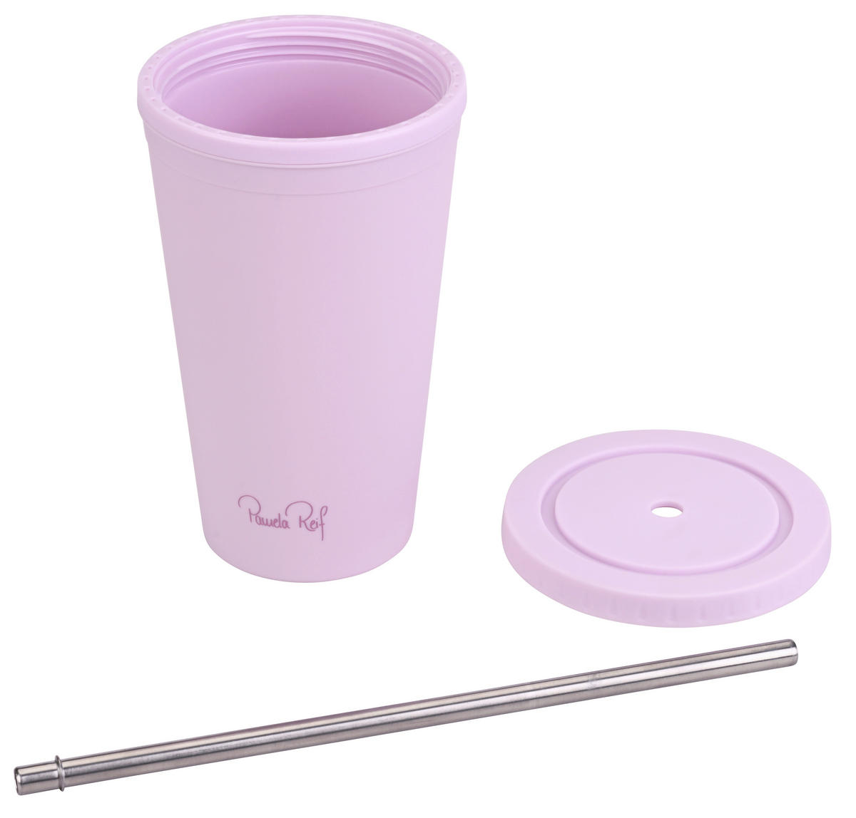 TRINKHALMBECHER Pamela Reif 550 ml  - Lila, Basics, Kunststoff (550ml) - Fackelmann
