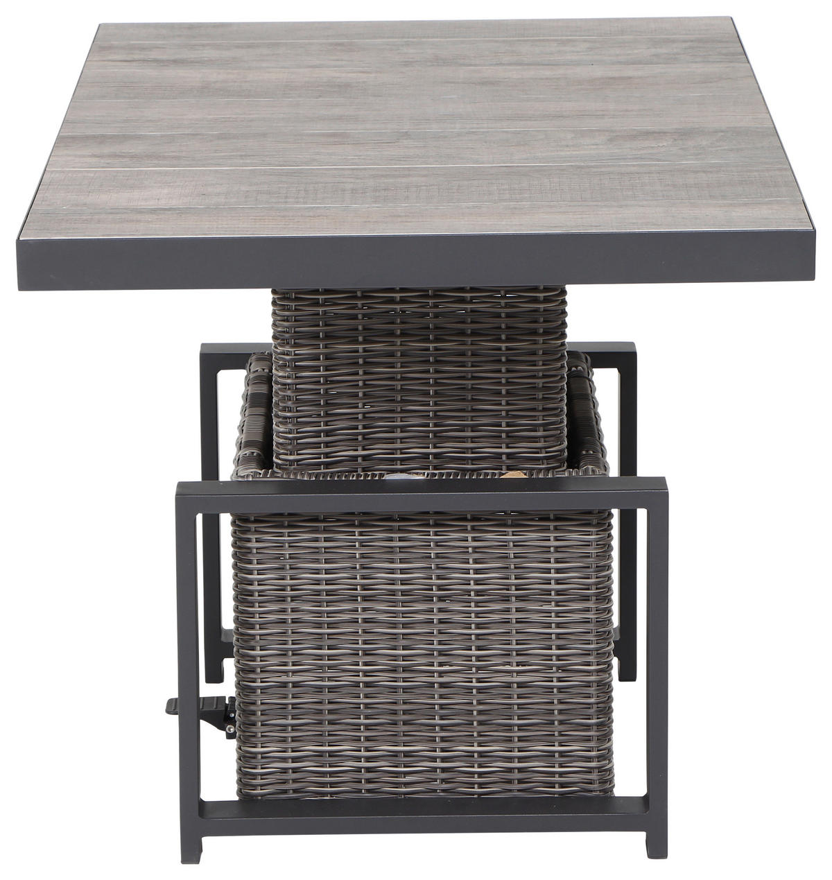 LOUNGEGARNITUR 5-teilig   75/103/130 cm Aluminium  - Grau, Basics, Keramik/Kunststoff (75/103/130cm) - Siena Garden