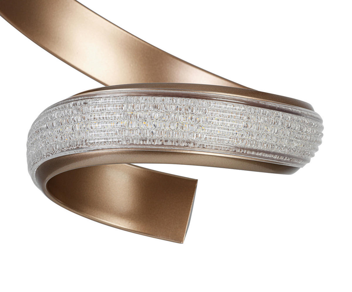Lampă Suspendată Cu Led 37/150 cm  - cappuccino/transparent, Design, plastic/metal (37/150cm) - Novel