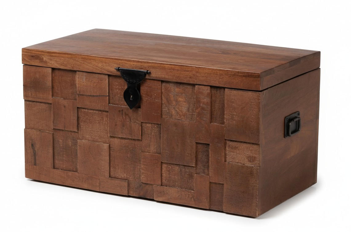 TRUHE - Naturfarben, Design, Holz (80/41/40cm) - Livetastic