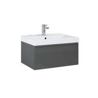 BAZĂ PENTRU LAVOAR 60/28,1/44,9 cm  - auriu/culoare crom, Basics, metal/material pe bază de lemn (60/28,1/44,9cm)