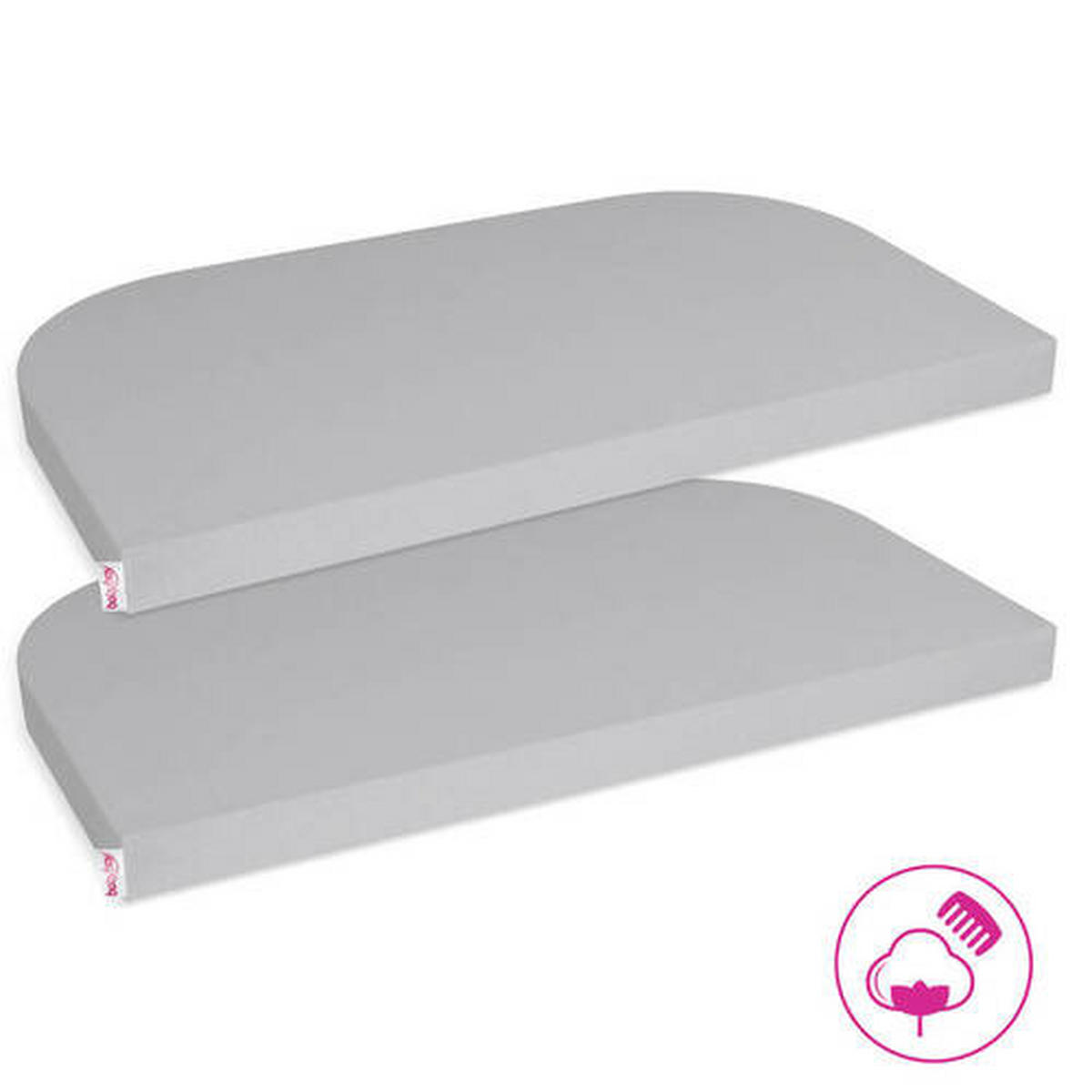 MATRATZENBEZUG - Grau, Basics, Textil (81/42/5cm) - Babybay