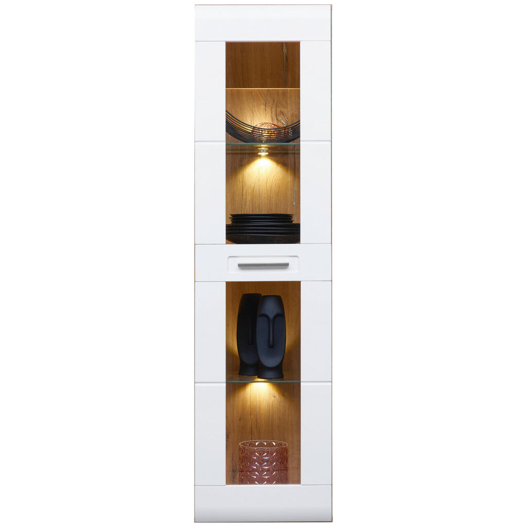 Hängevitrine Auris B: 40,3 Cm Eiche Dekor/weiß
