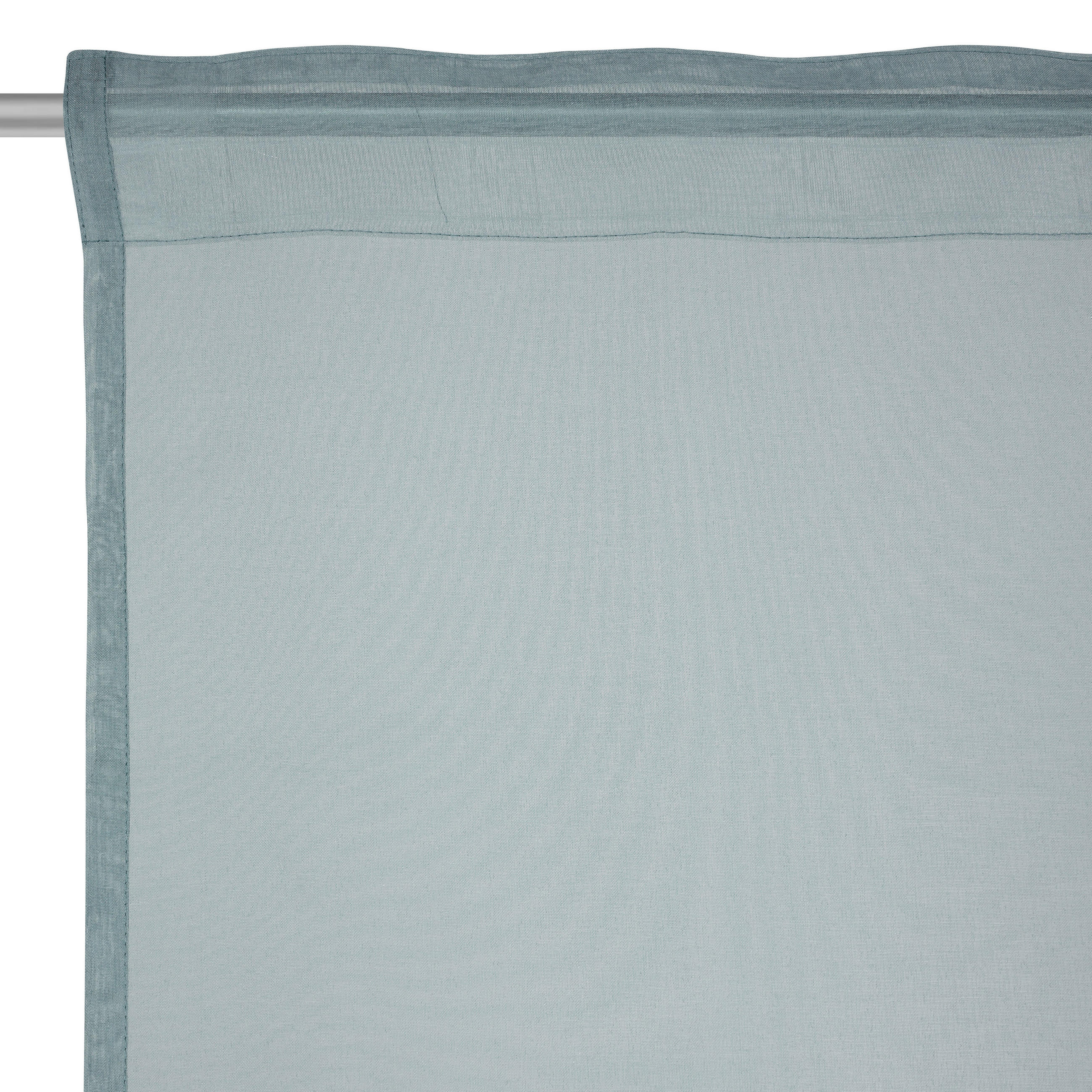 FERTIGVORHANG  transparent  140/245 cm   - Blau, Basics, Textil (140/245cm) - Boxxx