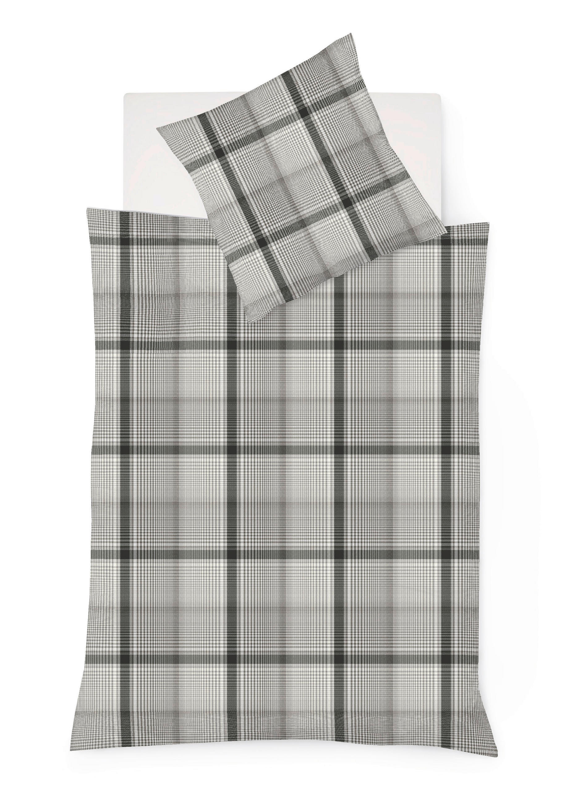 BETTWÄSCHE Lech Flanell 200/200 cm  - Grau, Design, Textil (200/200cm) - Fleuresse