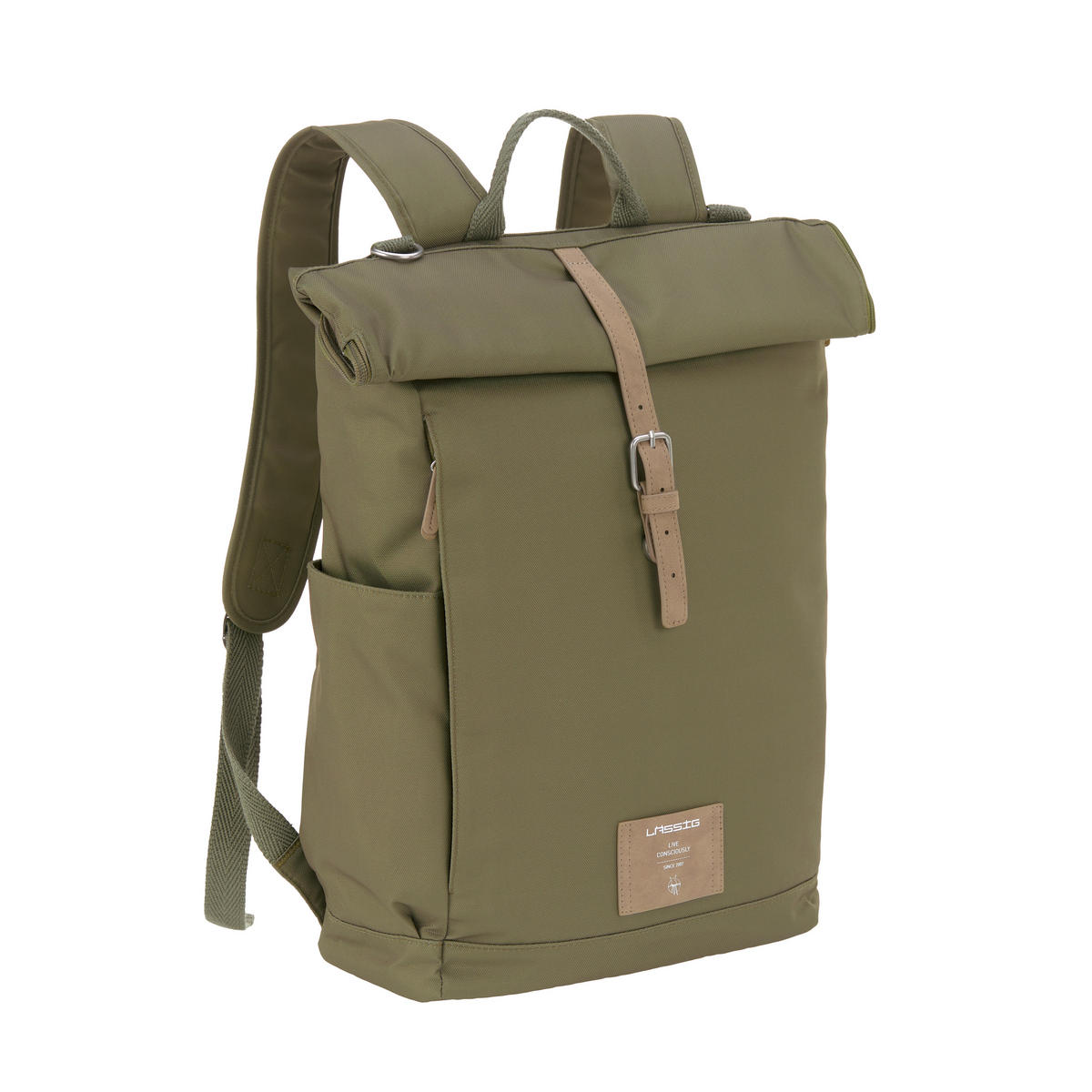 WICKELRUCKSACK Rolltop  - Grün, Trend, Textil (30/14,5/46cm) - Lässig