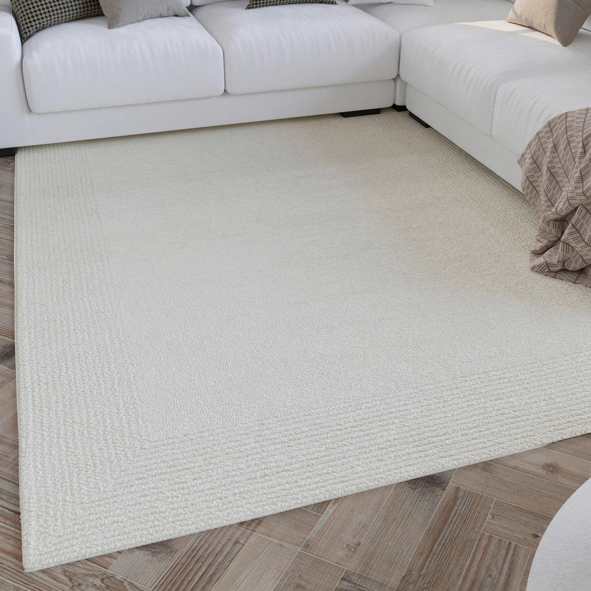WEBTEPPICH Wohnzimmer 160/230 cm Hamptons Twentyone Creme rechteckig  - Creme, Design, Textil (160/230cm) - WECON HOME