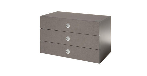 Schubkasteneinsatz Alicante - Grau, MODERN, Holzwerkstoff (82,5/49/48,5cm) - Luca Bessoni