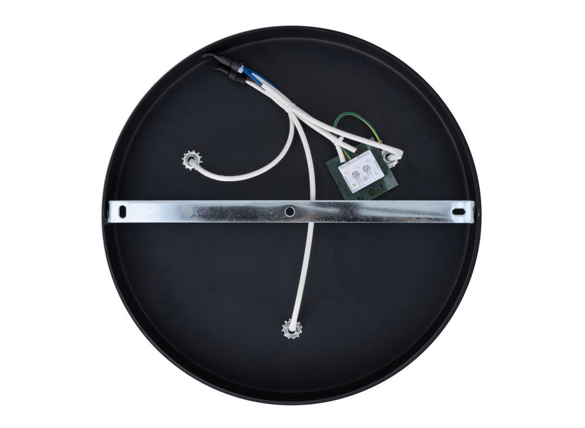 PLAFONJERA  - crna, Trendi, staklo/metal (32/16,5cm) - Novel