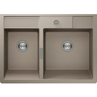 SPÜLE KALM175MTWI  - Beige, Basics, Stein (89,8/32,4/63cm) - Schock