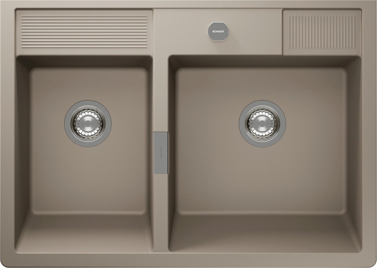 SPÜLE KALM175MTWI  - Beige, Basics, Stein (89,8/32,4/63cm) - Schock