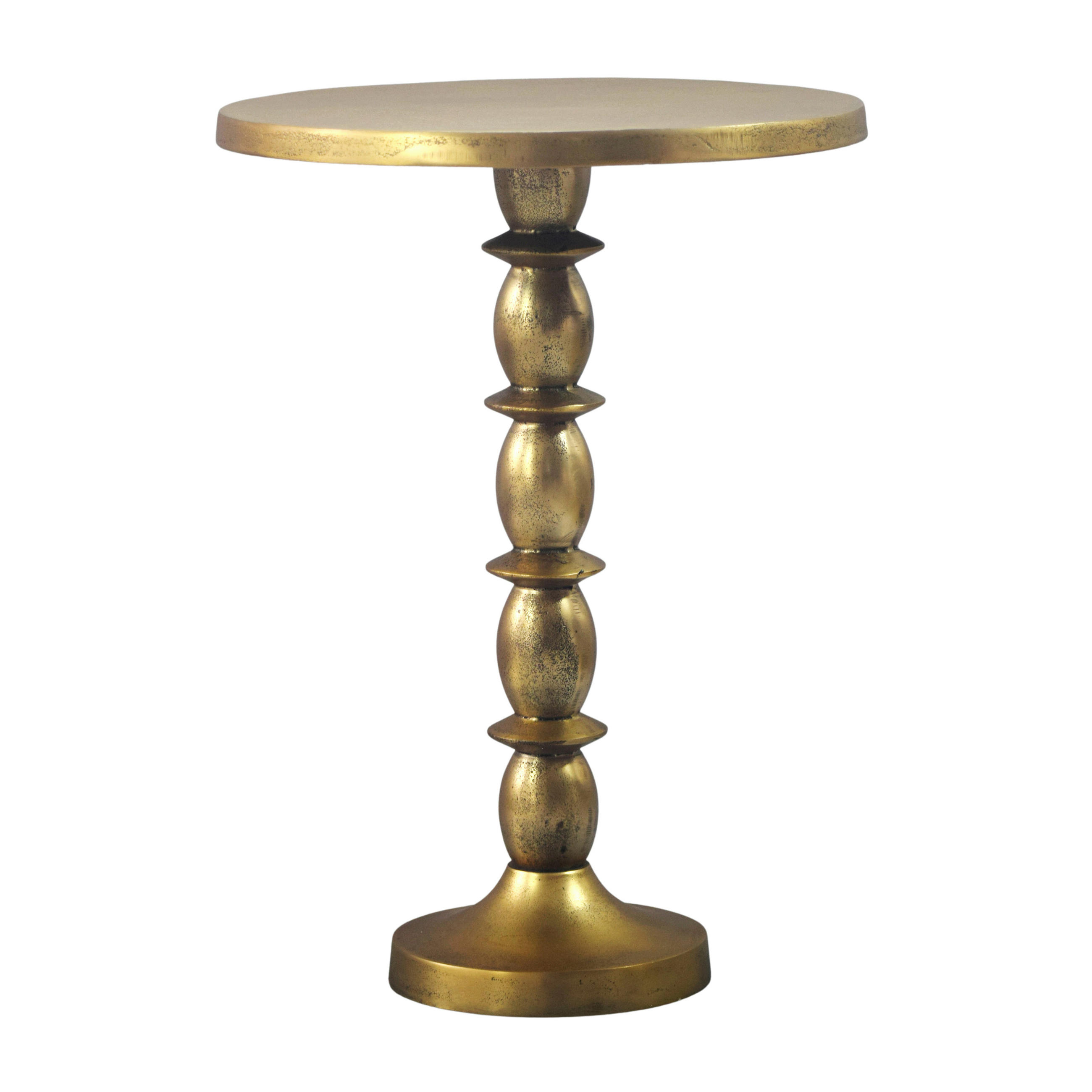 KISASZTAL fém 40/40/56 cm   - aranyszínű, Design, fém (40/40/56cm) - Livetastic