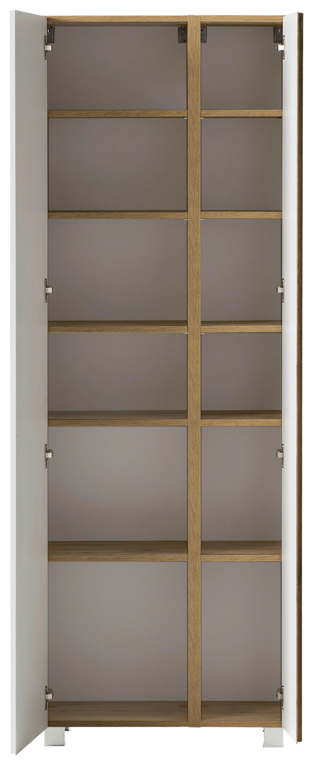 HOCHSCHRANK 65/180/35 cm  - Eiche Wotan/Weiß, MODERN, Holzwerkstoff (65/180/35cm) - Held