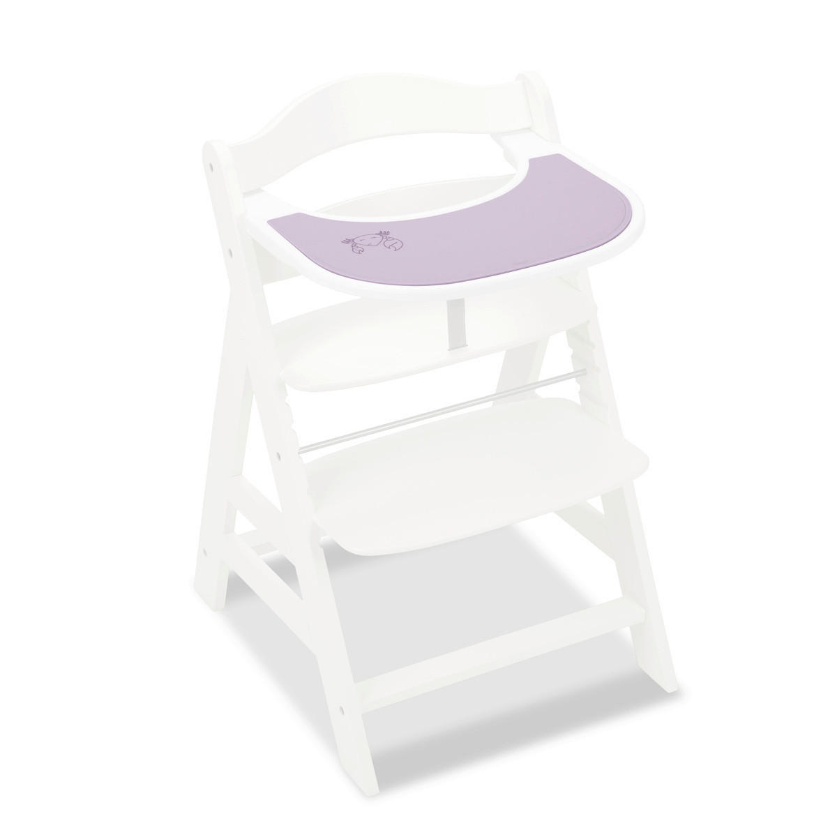 ESS- UND SPIELBRETT Highchair Tray Mat  - Lila, Basics, Kunststoff (28/0,5/42,5cm) - Hauck