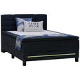 BOXSPRINGBETT 140/200 cm  in Anthrazit  - Anthrazit/Schwarz, KONVENTIONELL, Holzwerkstoff/Kunststoff (140/200cm) - Carryhome