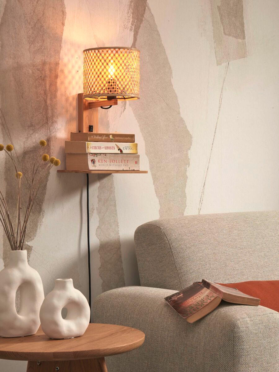 WANDLEUCHTE GOOD&MOJO  30/22/52 cm   - Naturfarben, Trend (30/22/52cm) - Good & Mojo