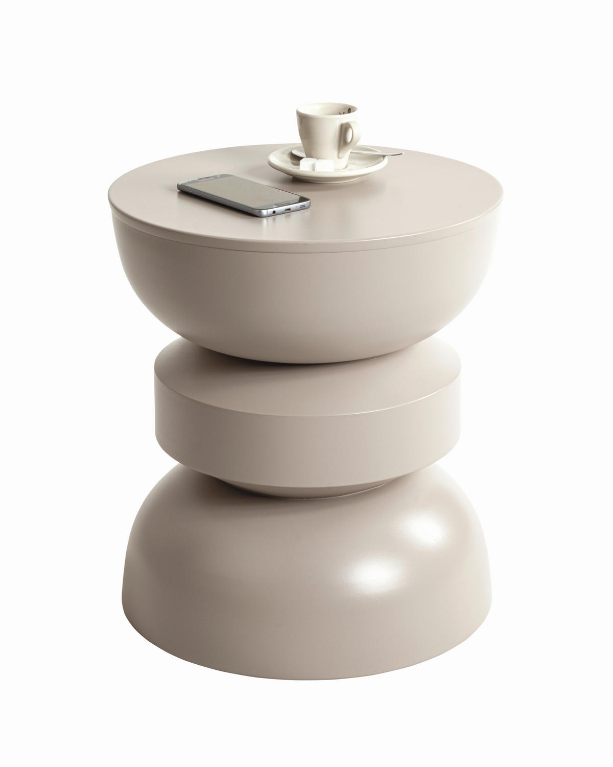 BEISTELLTISCH 40/40/45 cm Kaschmir rund  - Kaschmir, Design, Metall (40/40/45cm)