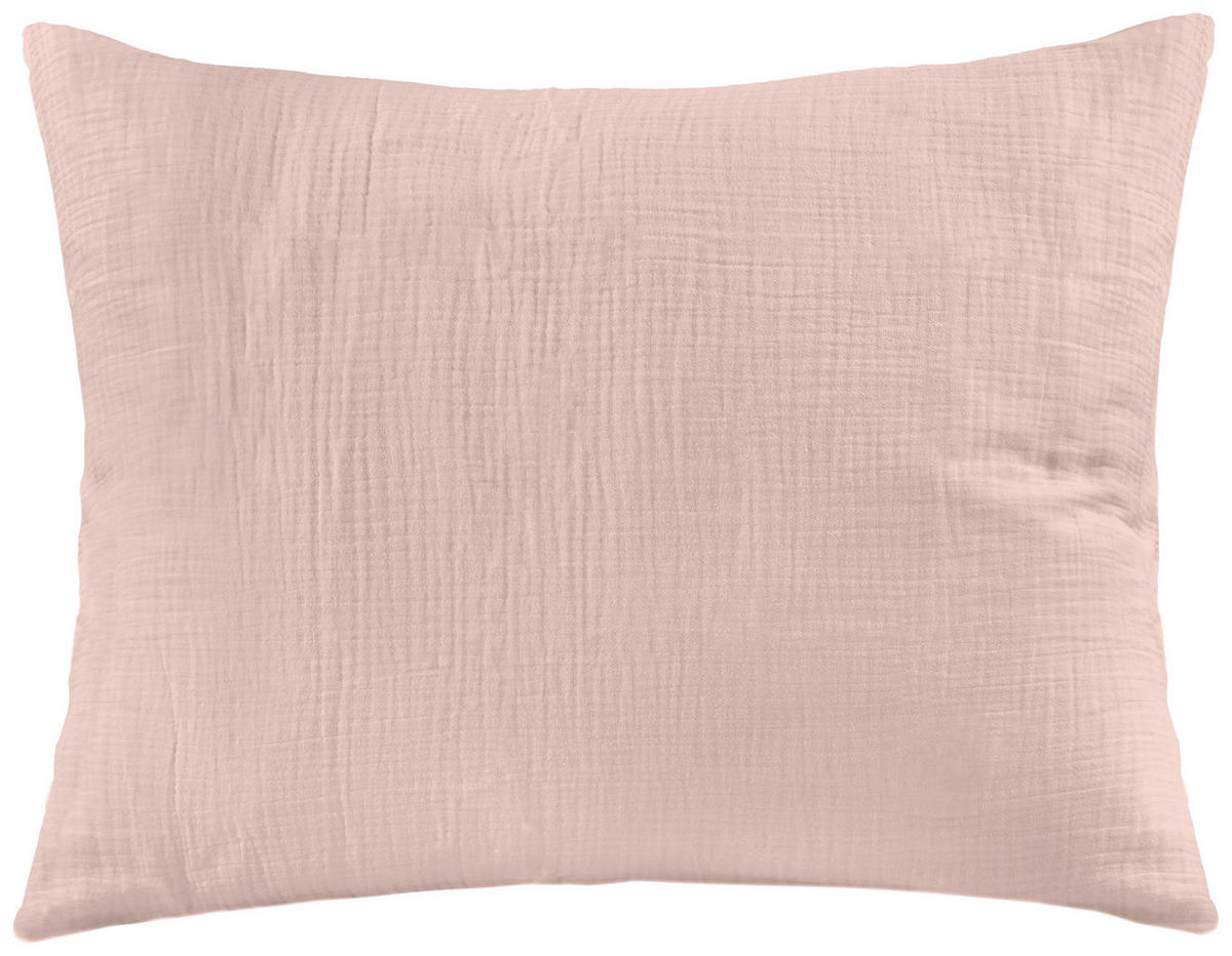 WENDEBETTWÄSCHE Musselin 140/200 cm  - Hellrosa, Basics, Textil (140/200cm) - Novel