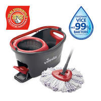 ČISTICÍ SADA NA PODLAHY - šedá/červená, Basics, kov/plast (29.6/29.3/48.6cm) - Vileda
