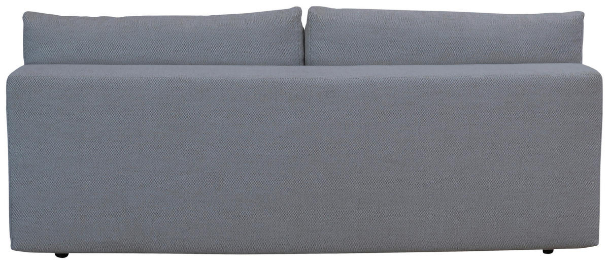 BOXSPRINGSOFA in Chenille Grau  - Schwarz/Grau, MODERN, Kunststoff/Textil (210/72/105cm) - Cantus