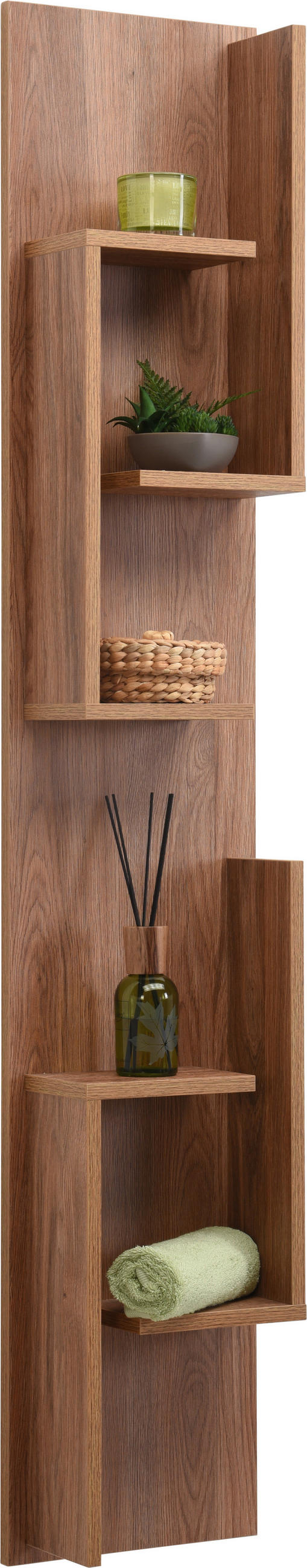 BADEZIMMERREGAL 30/160/15 cm  - Eichefarben, KONVENTIONELL, Holzwerkstoff (30/160/15cm) - Novel