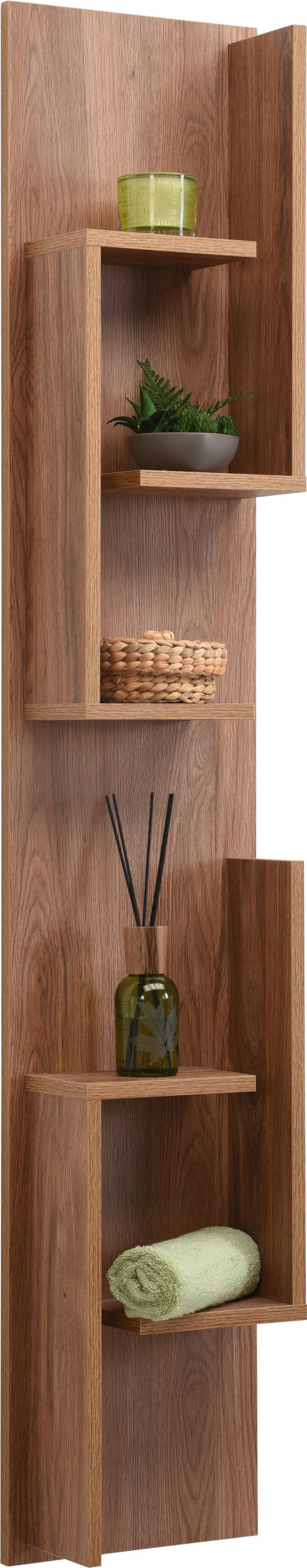 BADEZIMMERREGAL 30/160/15 cm  - Eichefarben, KONVENTIONELL, Holzwerkstoff (30/160/15cm) - Novel