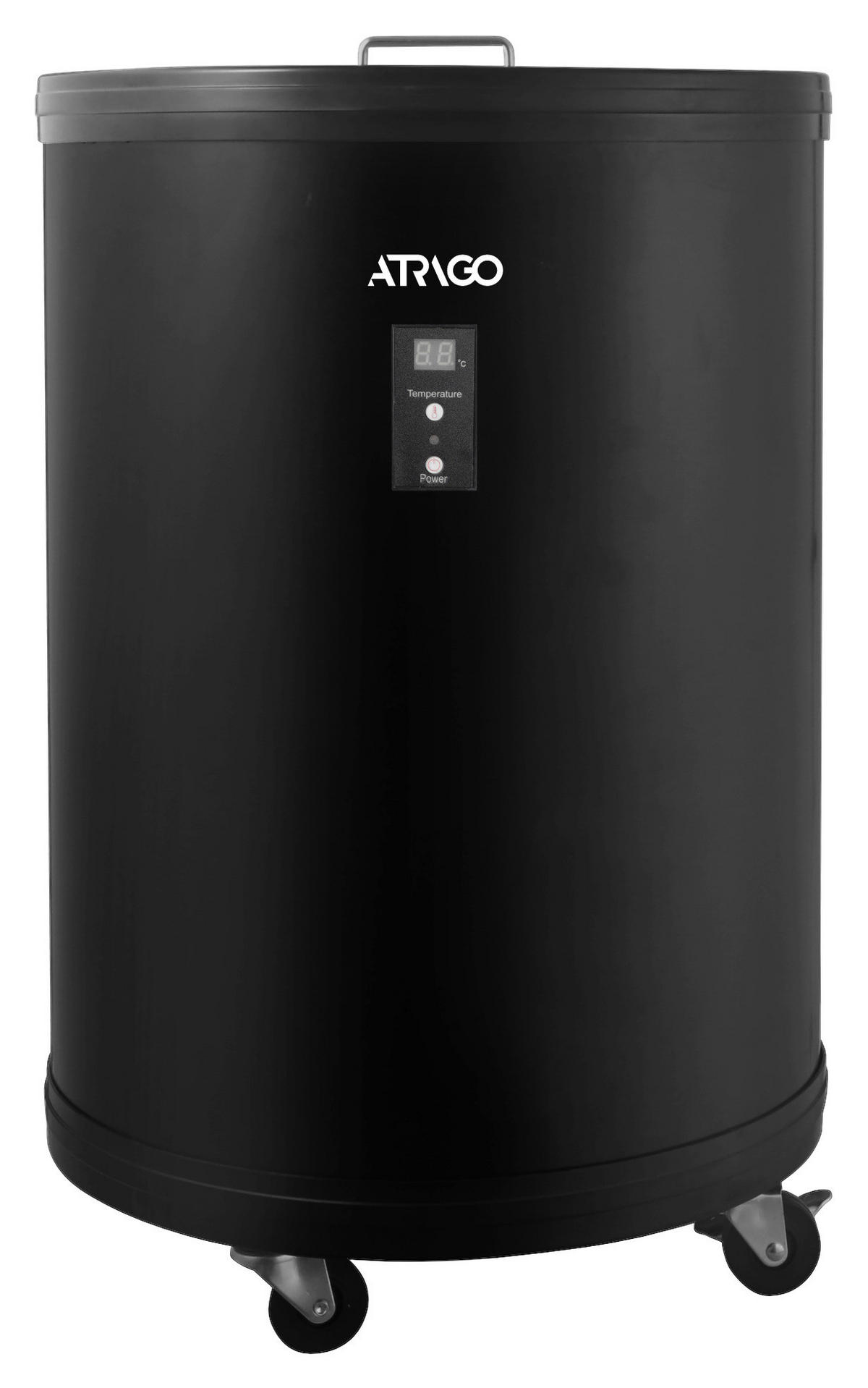 KÜHLSCHRANK 52690005/01  - Schwarz, Basics, Glas/Kunststoff (42,6/64,5cm) - Atrigo