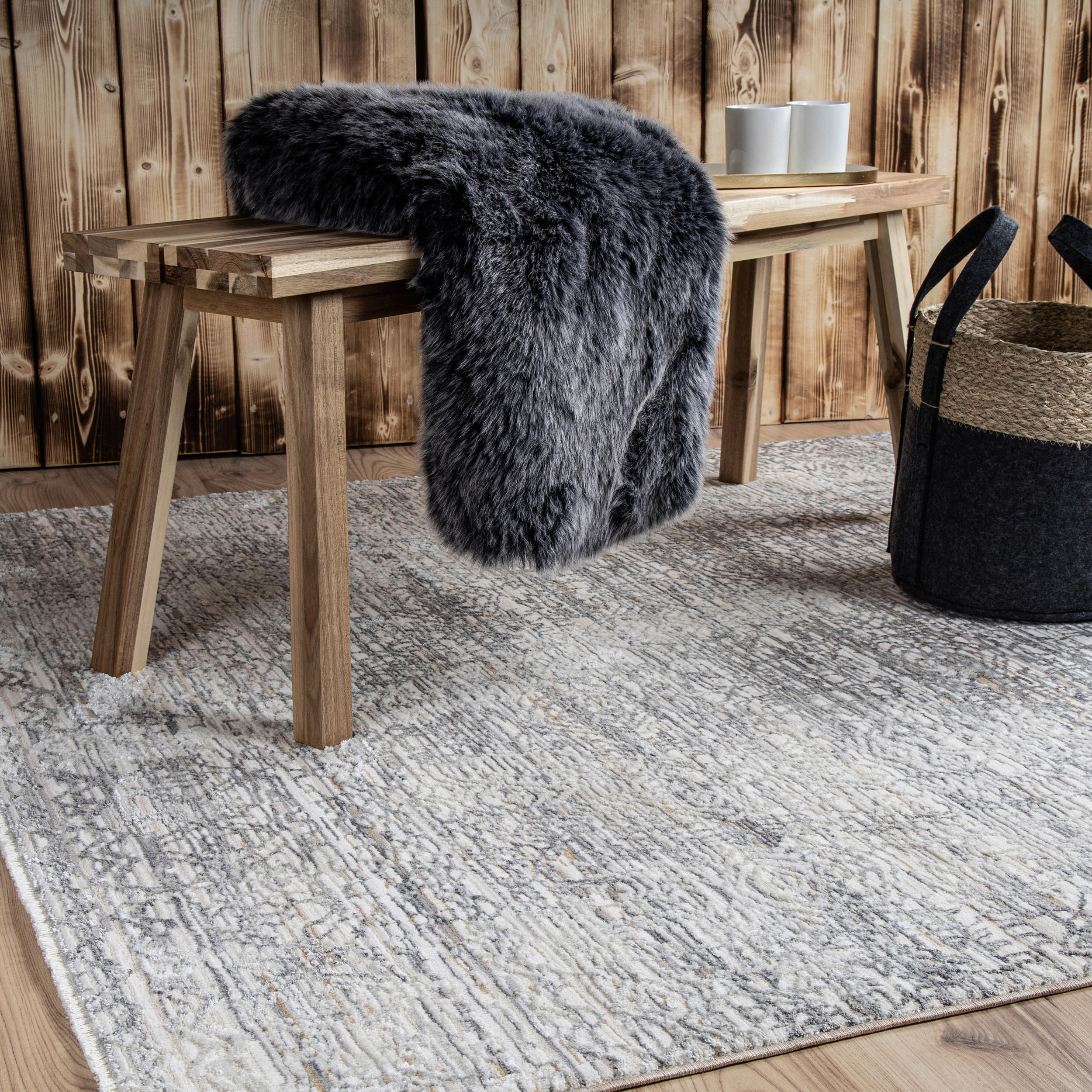 COVOR ȚESUT My Manaos  - taupe, Konventionell, textil (160/230cm)
