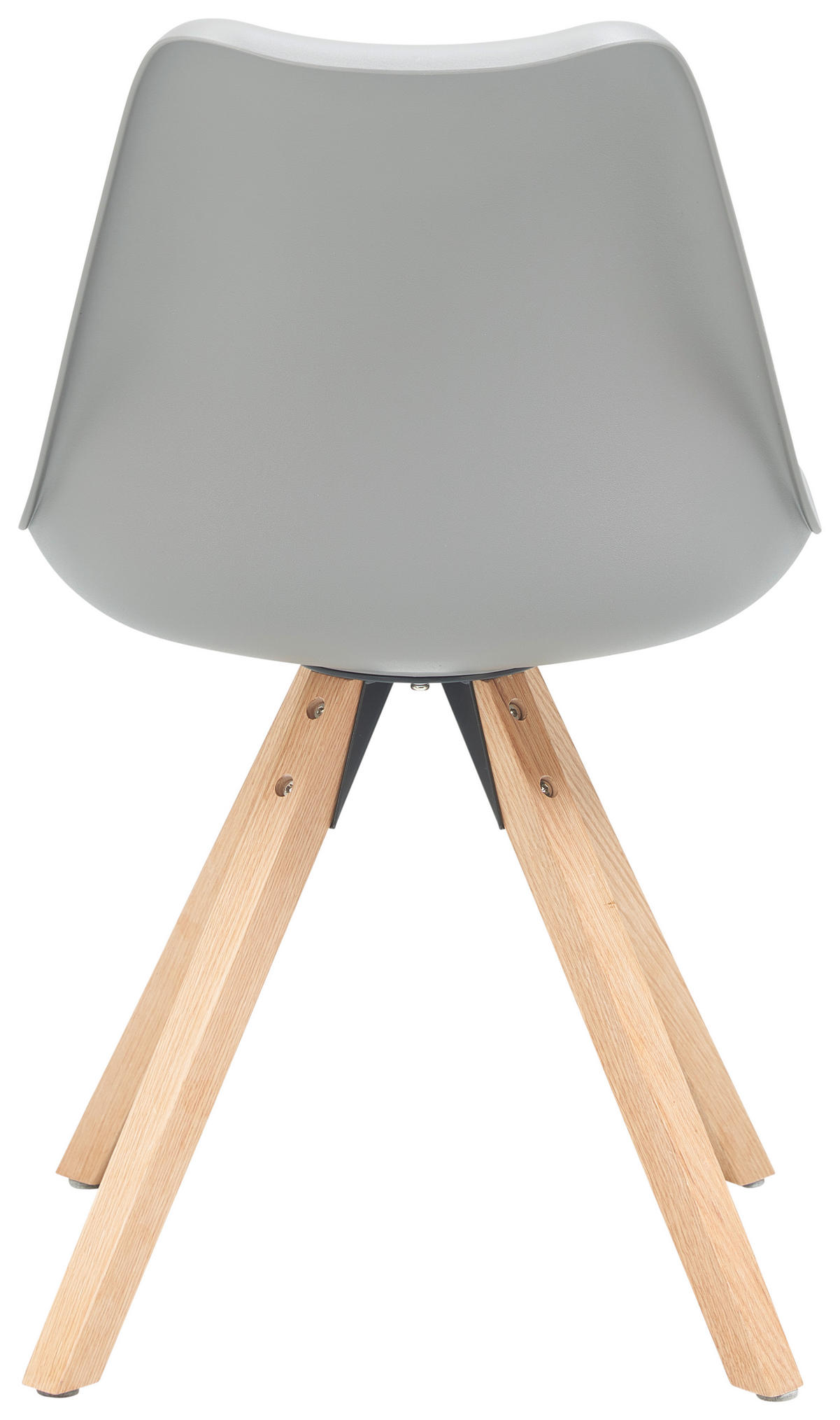 STUHL in Holz, Kunststoff, Textil Grau  - Naturfarben/Grau, LIFESTYLE, Holz/Kunststoff (48,5/84/55cm) - MID.YOU