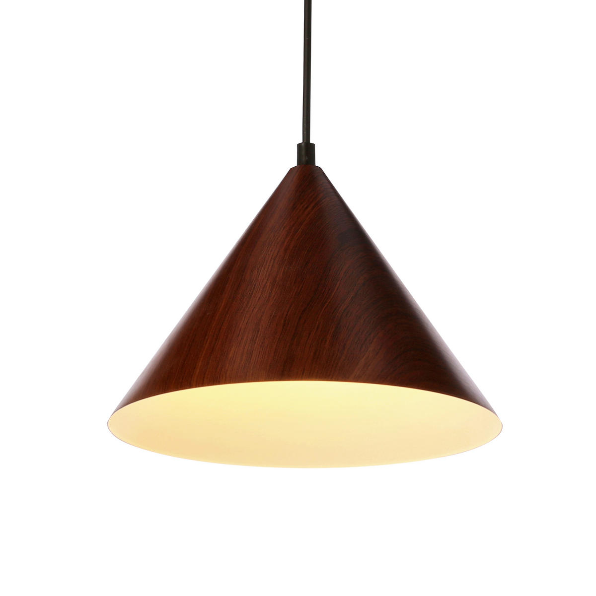 PENDELLAMPA Dunca 25/25/110 cm  - nötfärg/svart, Design, metall (25/25/110cm)