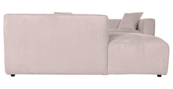 WOHNLANDSCHAFT  in Chenille Rosa  - Schwarz/Rosa, MODERN, Kunststoff/Textil (178/356/225cm) - Carryhome