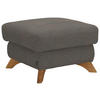 HOCKER in Textil Graubraun  - Eichefarben/Graubraun, Modern, Holz/Textil (65/47/65cm) - Valnatura