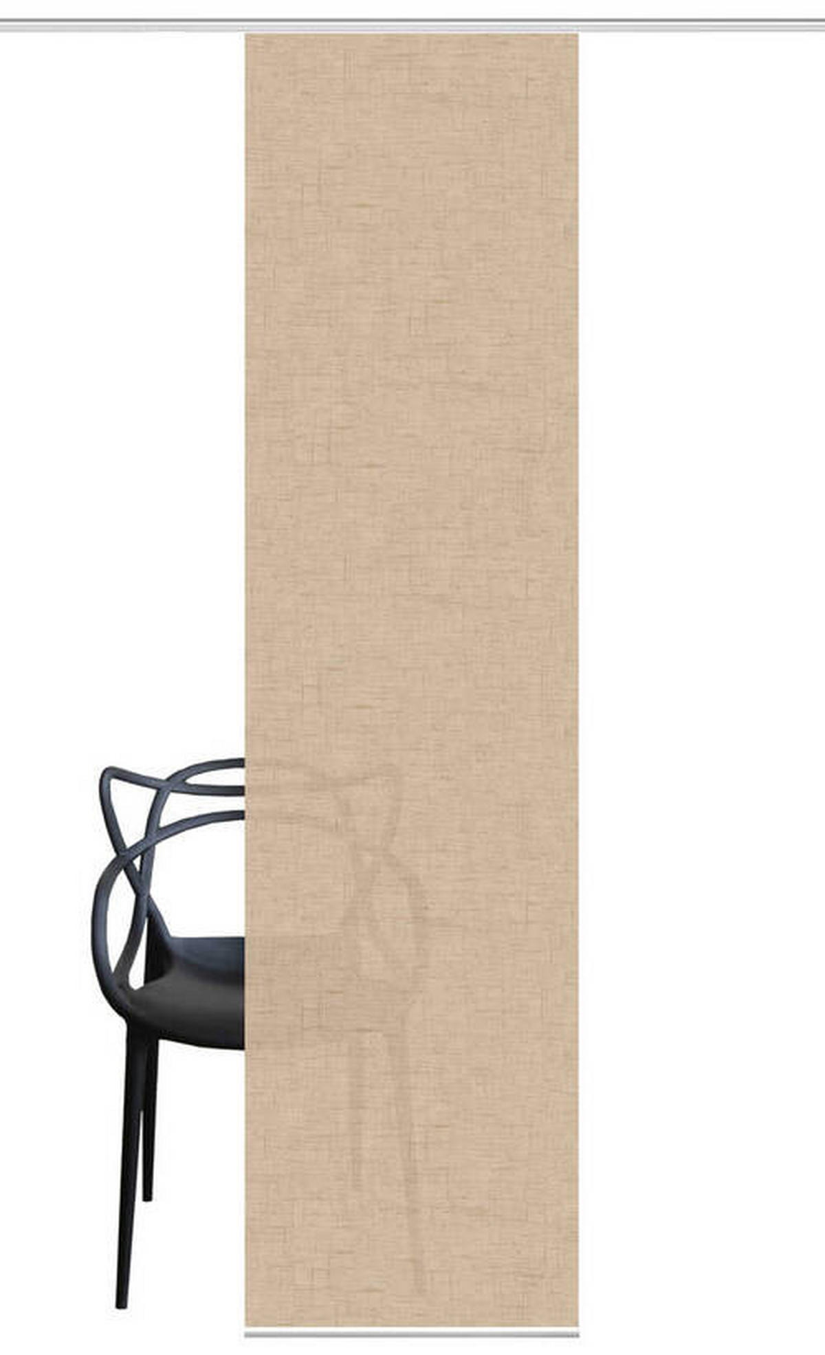 FLÄCHENVORHANG in Sandfarben blickdicht  - Sandfarben, ROMANTIK / LANDHAUS, Textil (60/245cm)