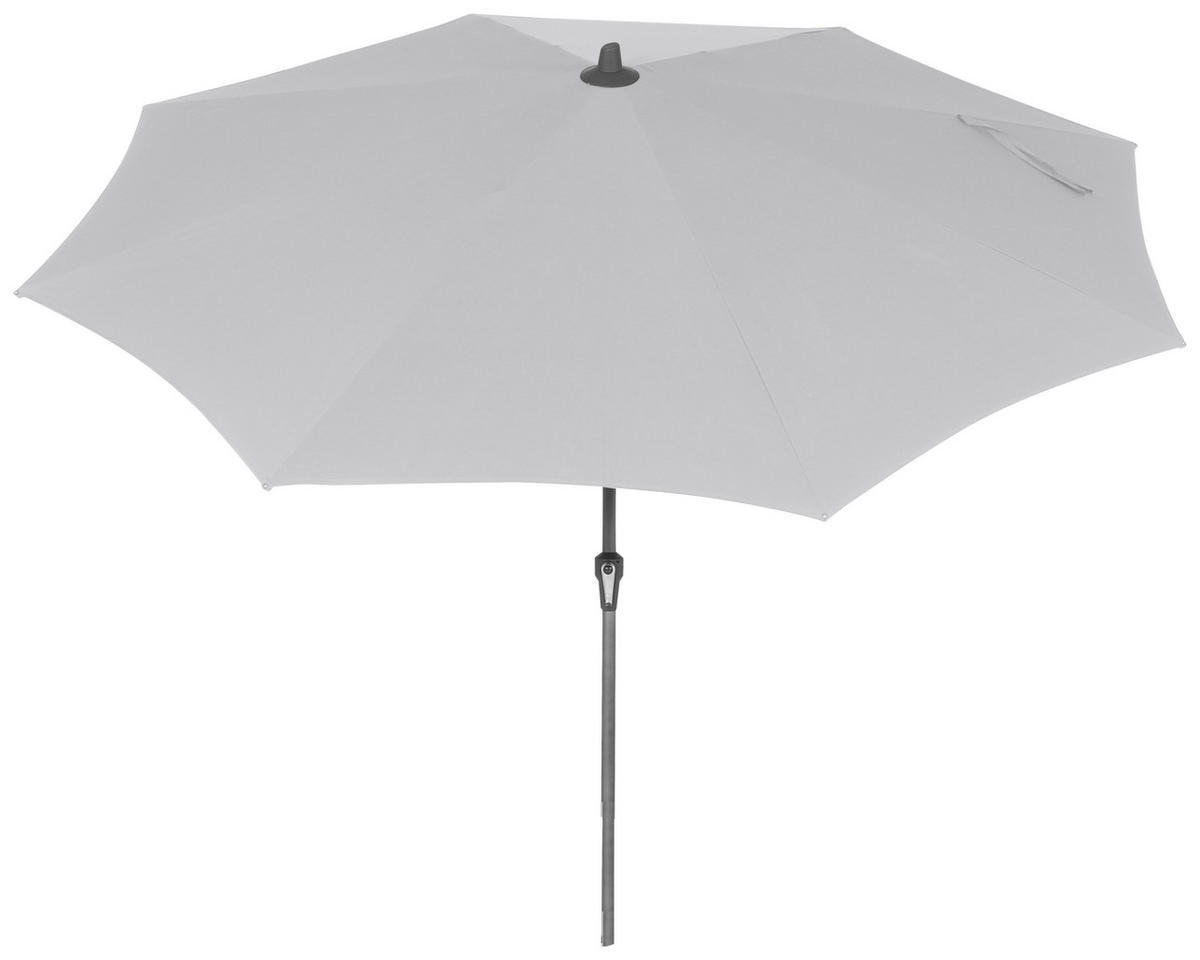 SONNENSCHIRM  300/300 cm  - Anthrazit/Grau, KONVENTIONELL, Textil/Metall (300/300cm) - Siena Garden