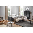 SCHLAFSOFA Webstoff Dunkelgrau  - Wengefarben/Dunkelgrau, Design, Holz/Textil (202/82/101cm) - Novel