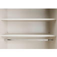 SCHWEBETÜRENSCHRANK 280/222/68 cm 3-türig Weiß, Weiß Hochglanz  - Weiß Hochglanz/Alufarben, MODERN, Holzwerkstoff/Metall (280/222/68cm) - Moderano